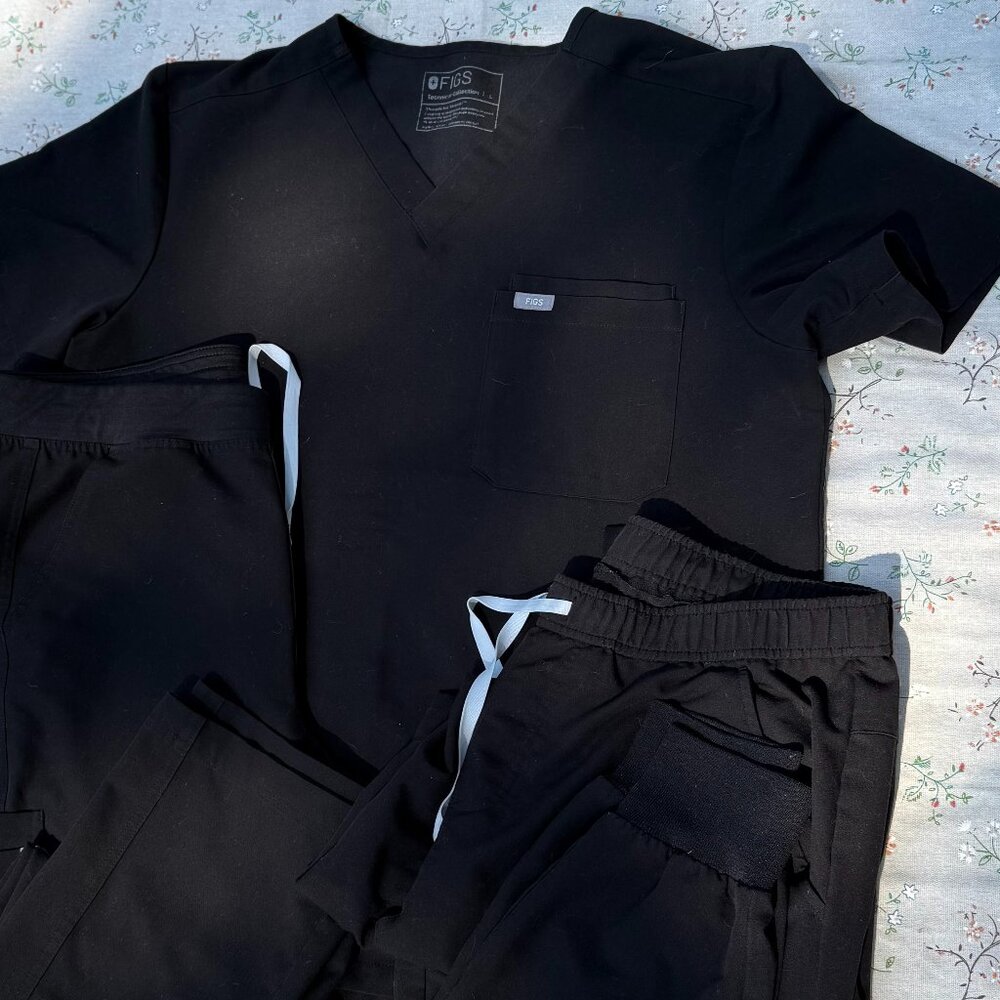 FIGS Men’s Scrub 3 Piece Set Black Size L – Technical Collection - EUC